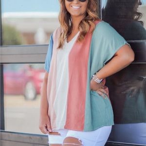 Multi-color Striped Top
